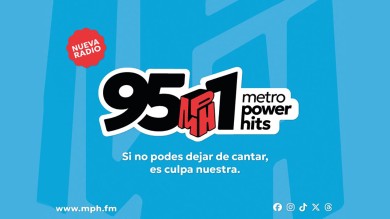 Llega Metro Power Hits 95.1, una nueva radio del grupo Alpha Media.